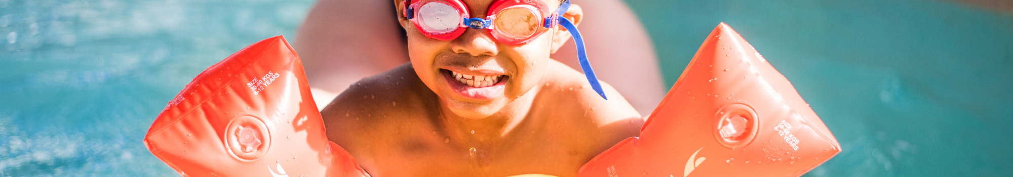 Child on inflatable